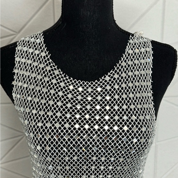 Stunning sliver mesh dress. - Picture 6 of 7